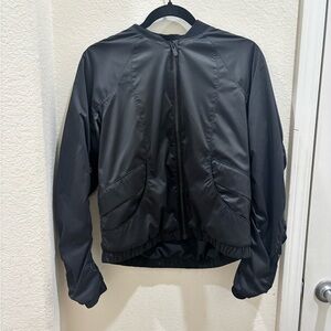 Lululemon Black Bomber-style Zip-Up